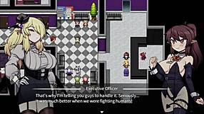 corporate succubus gets fingered and masturbates in hentai part 2