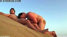 i was sucking cock on the gay nudist beach and almost got caught