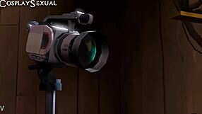 3D interrogation turns sexual with cosplay costumes, anime hentai.