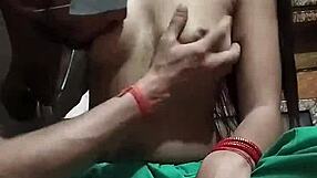 Indian bhabhi's boobs pressed and sucked by devar in homemade video