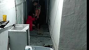 Neighbor saw me naked sweeping and made me suck