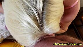 Blonde Aunt Paris Roleplays Summer Vacation With Pierced Nipples And Orgasm.