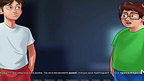 Milf babe reveals tits in summertime saga hentai