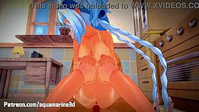 Genshin Mualani hentai in raw uncensored action.