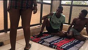 This Chap We Met At The Balcony! My Stubborn Friend Decided We Fuck Her First!