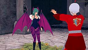 Morrigan haat me eerst maar neukt me keihard in Halloween special