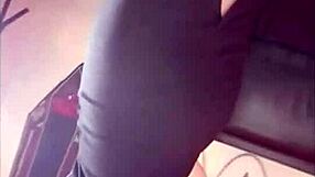 cute nerd masturbates in panties sexting session!