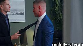 WORKPLACE ROMANCE TURNS INTO GAY PARODY ASSFUCKING