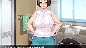 In this hentai, the teacher steals the housewife for blowjob and doggy