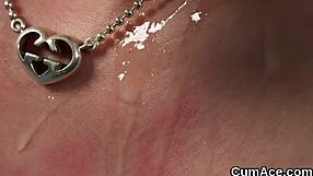 Foxy Hottie Gulps Cumshot on Her Face