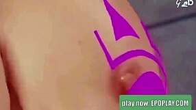 Beautiful Nude Girl In Gym 3D