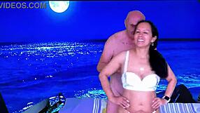 teasing hot night with agarabas and olpr in caribbean