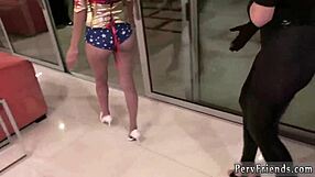 Young Teen Gets Fucked in Zombie Party While Friend Gives First Blowjob to Monster Cock