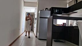 I fuck the young 18+ latina teen pizza delivery guy in doggystyle, bent over, hardcore