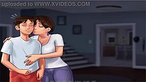 Summer Time Saga Unc Part 21 Features Old Man with Busty Anime Character in Dating Game