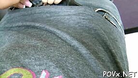 Small boobed sluts get rough and sucking in this POV porn