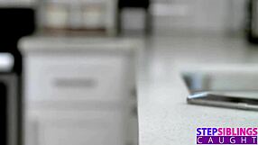 Kyler Quinn's Tight Pussy Drilled by Stepbro While Stuck