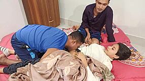 Teeny Craves Sucking and Threesome Action with Shathi Khatun