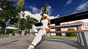 Blonde Kitty Battles Big Cock In Public Hentai Cumshot