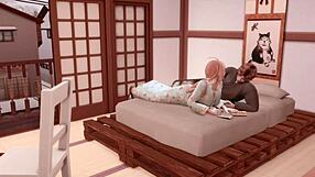 3d japanese vibes: he teases, so i ride him hard