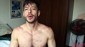 Novinho sneaks over to give me his tight ass in rough gay action. Raw redhead facial finish!