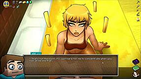 Femdom fun in HornyCraft: Cum-covered face and more!