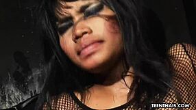 A Very Raunchy BDSM Threesome with Nasty Brunette Thai Sluts