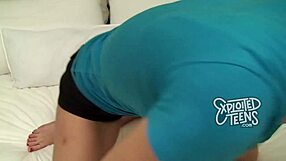 Can This Tall Sexy Brunette Teen Handle a Fat Cock Deep Throat?