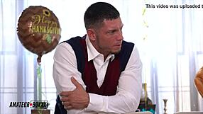 russian milf casca and sexy aria banks get controlled and stuffed on thanksgiving. amateurboxxx captures the wild scene.