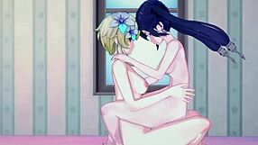 Lumine, Keqing, and Mona in wild lesbian and futanari hentai action - Genshin Impact
