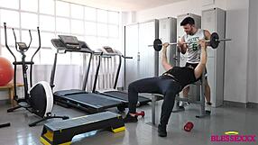 My First Gym Day with Magic Javi & Kike Gil Blowjob