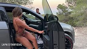 filoufitt me da un paseo con su maserati y nos perdemos por el bosque follada sexo real en publico