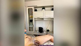 Sugarnadya waxes client's penis and asshole