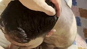 Little Bear Begs For Rough Anal Sex! Muscular Bodybuilder Tattoos And Hairy Armpits Intensify The Action.