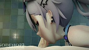 Horny Anime Babe Gets Creampie in Tight Ass.