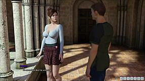 Beautiful woman with great body plays a naughty game