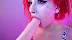 a gorgeous petite egirl blows my mind with doggy style, pussy play using toys and dildo on webcam