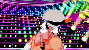 Serena and Bea Saito with the old man! Intense sex in Pokemon hentai.