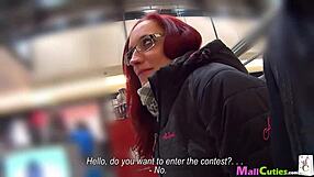 Mallcuties Presents Amateur Redhead Teen Sucking And Fucking In Public Shop For Free Shopping Spree