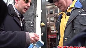 Redlight Eurobabe Engages In Masturbation After Sexytime With Blowjob And Clothes Ripped.