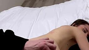 Young girl bends over for daddy's monster cock in hentai.