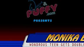 Monika Benz feels intense pleasure from double toys.