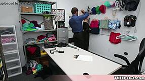 cute muslim chick hides stolen goods under her tight clothes