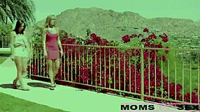 Surprise threesome with step mom