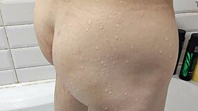 4K video of gay guy's anal fingering and cock play