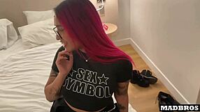 Chilean Bombshell Bent Over, Face Fucked And Pounded By Big Black Cock