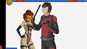 girl in big city part 4 hg sexy ninja gets licked in group creampie scene