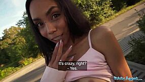 cute colombian babe bent over outdoors