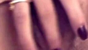 A beautiful black girl with natural breasts gives a good blow job to a small penis