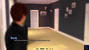 First time meeting stepfamily in 3D animated porn game